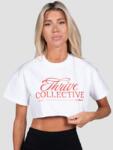 GymBeam Women‘s Thrive Cropped T-shirt White M