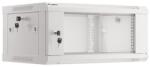 Lanberg 19 fali rack szekrény 4U/600X450 lapraszerelt, szürke V2 (WF01-6404-10S)