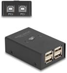 DELOCK USB 2.0 kapcsoló 2 PC - 4 eszköz (11505) (11505) - xupe