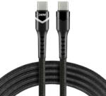 everActive USB-C - Type-C kábel PD 240W 2m Fekete + RGB LED (CBB-2PDRS)