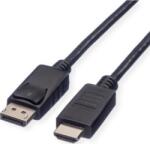 Roline green Kijelző csatlakozó Csatlakozókábel DisplayPort dugó, HDMI-A dugó 3.00 m Fekete 11.44. 5782 Árnyékolt, Halogénmentes, TPE köpeny (11.44. 5782) (11.44.5782)