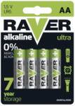 RAVER LR6/4 Alkaline 1, 5V tartós AA ceruza elem (Raver-LR6-4BP-B7921)