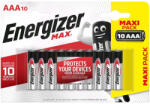 Energizer Max LR03/10 Alkaline 1, 5V tartós AAA mikro elem (ENERGIZER-MAX-LR03-10BP)
