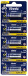 Vinnic 27A/5 MN27 A27 Alkaline 12V távirányító elem (VINNIC-27A-5)