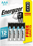 Energizer MAX Plus LR03/4 Alkaline 1, 5V AAA tartós mikro elem (ENERGIZER-MAX-PLUS-LR03-4BP)