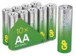 GP Batteries SUPER LR6 15A S/10 Alkaline 1, 5V AA tartós ceruza elem (GP-SUPER-B0121G)