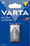 VARTA ULTRA 9V Lithium elem (Varta-6LF22-6122-L522)