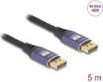 Delock DisplayPort kábel 8K 60 Hz 5 m lila fém (80603) (80603) (80603)
