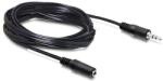 Delock Extension Cable Audio Stereo jack 3.5 mm male / female 5m Black (84237) (84237)