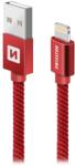 SWISSTEN 71524206 USB-A apa - Lightning apa Adat- és töltőkábel 1.2m - Piros (71524206) (71524206)