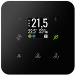 ELKO EP ELKOEP GRT3-270B Érintőgombos üvegtermosztát (fekete, lekerekített) (9156_katalogus)