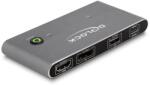DELOCK USB-C -s KVM kapcsoló HDMI és DisplayPort-hoz 8K MST USB 2.0 csatlakozó felülettel (11485) - xupe