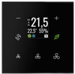 ELKO EP ELKOEP GRT3-70B Érintőgombos üvegtermosztát (fekete, szögletes) (9154_katalogus)