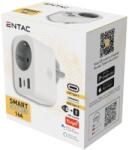 Entac Adaptor priză Smart (1x Type-F, 2xUSB-A, 1xUSB-C 2.4A WIBLE) Entac (ES-SSAUSB-WIBLE)