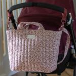 Pasito a Pasito Pelenkázó táska - Cherry (Virágos)