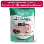 Luxoya - Vegán fehérjét tartalmazó rostpuding - 9 féle rosttal - Vanília-erdei gyümölcs ízű - DOY - 450g