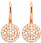 White & Black Shine gyémánt fülbevaló rosegold-ból - 0, 8 karát (AU14411)