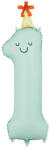 Partydeco Számos lufi 34" 86cm óriás színes szám, számjegy 1-es (LUFI619137)