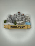  Budapest Panorama - Díszített Hűtőmágnes (8901679)