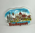  Budapest Panoráma - kerámia hűtőmágnes (S00271)