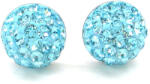 HÉRA bedugós fülbevaló (light turquoise 10 mm-es) (2022042001)