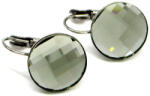 KLARISSA NAGY KEREK KLARISSA kapcsos fülbevaló - 14 mm (black diamond szürke) (2025021212)