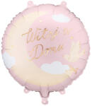  Witaj w Domu fólia lufi, 35x35 cm, világos rózsaszín (FB349-081J)