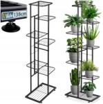 Vilde Virágágyás Fém 7 szintes emeletes virágtartó állvány növények virágok (569810)
