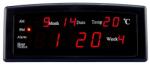 Caixing Electronic Ceas digital afisaj LED rosu, data, alarma, temperatura, negru, Caixing (VOLT868R)