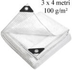 GWD Prelata impermeabila 3x4 m 100g/mp, protectie UV+ si inghet, ochiuri otel 12 mm, transparenta (10.100.34)