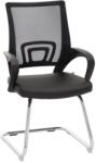 Procart Scaun de birou cu suport lombar, design modern, inaltime 92 cm, maxim 120 kg, negru (SETBY017V)