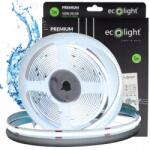 ECOLight Led szalag, vízálló Cob szalag 480 LED/m, 12V, 12W/m, 1560lm/m, 6000K, fürdőszobába, 5m (EL-EC61303)