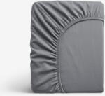 Goldea cearceaf de pat cu elastic din jersey - gri închis 90 x 200 cm