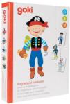 Goki Joc magnetic de imbracat Meserii (GOKI58741) - ookee Jucarii de constructii magnetice