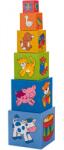 Goki Turnulet din cuburi - 6 piese (GOKI58554) - ookee