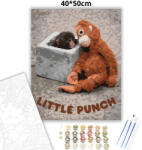  Az első pillantás - Punch és Ora-mama - számfestő készlet - 80×100 cm (Keret nélkül)