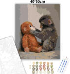  Csak Te és Én - Punch - számfestő készlet - 80×100 cm (Keretre feszítve)