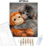  Örökre együtt - Punch - számfestő készlet - 80×100 cm (Keretre feszítve)