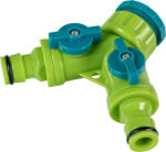 TopGarden Разклонител 2 изхода със стоп 1/2"-3/4" tg