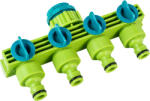 TopGarden Разклонител 4 изхода със стоп 1/2"-3/4" tg