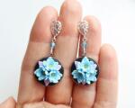 Atellier Wearable Art Cercei Blue Garden