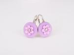 Atellier Wearable Art Cercei din argint Colours pentru copii - mov