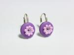 Atellier Wearable Art Cercei din argint Colours pentru copii - violet