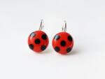 Atellier Wearable Art Cercei Ladybug - Argint