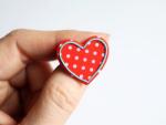Atellier Wearable Art Broșă mărțișor Love Spots - Model 2