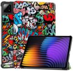  Patty intelligens pozicionáló tok Xiaomi Pad 7/7 Pro táblagéphez - graffiti (6602007766H)