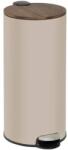 5five Cos gunoi Mdern creme, rotund, metal, cu pedala, 29.2 x D. 37.7 x H. 59.5 cm Cos de gunoi