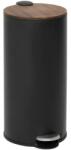 5five Cos gunoi Mdern black, rotund, metal, cu pedala, 29.2 x D. 37.7 x H. 59.5 cm Cos de gunoi