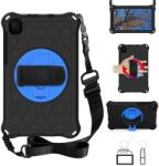  Méz hibrid tartós borító pánttal és kéztartóval tablethez Samsung Galaxy Tab A7 Lite 8.7 T220/T225 - fekete/kék (101237976A)