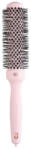 Olivia Garden Expert Blowout Speed Wavy Bristles Pastel Pink - Perie Profesională Rotundă Pastel Pink cu Peri Ondulați, Cilindru Ceramic Extra Lung pentru Uscare Rapidă (OG2222)